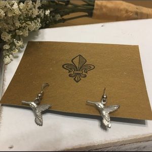 Silver Hummingbird Earrings ⚜️